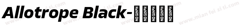 Allotrope Black字体转换